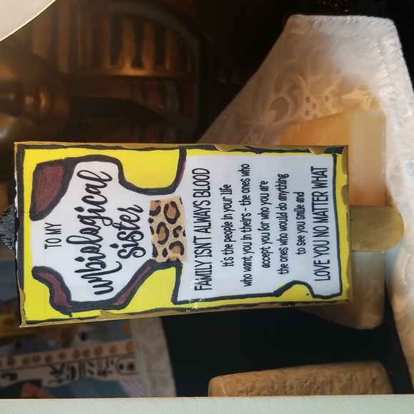 Handmade Nefertiti Greeting Unbiological Sister  Greeting card Gift set - Picture 5 of 7